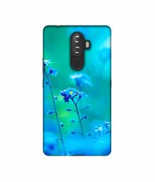 Amazon Brand - Solimo Designer Blue Flower UV Printed Soft Back Case Mobile Cover for Lenovo K8 Note