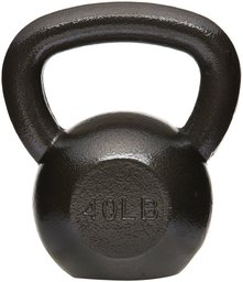 Kettlebell de hierro fundido AmazonBasics, 70 lb