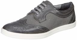 Amazon Brand - Symbol Men's Grey Canvas Formal Shoes - 8 UK (AZ-WS-271C)