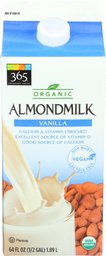 365 Everyday Value, Organic Almondmilk Vanilla, 64 fl oz Casepack