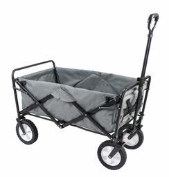 Umi. Essentials Handcart Transport Cart Extendable Handle Hand Cart Folding Garden Trolley 360° Rotatable (Grey)