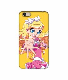 Amazon Brand - Solimo Designer Singing Girl Vector 3D Printed Hard Back Case Mobile Cover for Vivo Y53