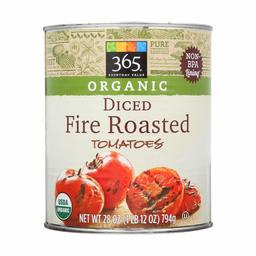 365 Everyday Value, Organic Diced Tomatoes, Fire Roasted, 28 oz