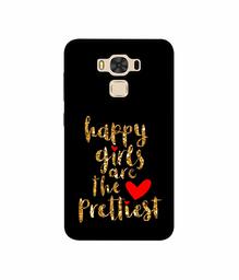 Amazon Brand - Solimo Designer Happy Girls are The Prettiest 3D Printed Hard Back Case Mobile Cover for Asus Zenfone 3 Max ZC553KL