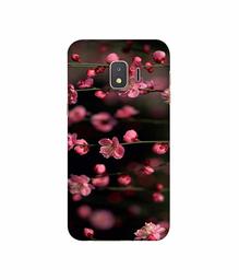 Amazon Brand - Solimo Designer Pink Flowers 3D Printed Hard Back Case Mobile Cover for Samsung Galaxy J2 Core