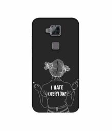 Amazon Brand - Solimo Designer I Hate Everyone 3D Printed Hard Back Case Mobile Cover for Huawei G8