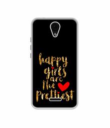 Amazon Brand - Solimo Designer Happy Girls are The Prettiest UV Printed Soft Back Case Mobile Cover for Micromax Yu Yunique 2