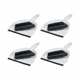 AmazonCommercial Mini Brush and Dustpan Set - 4-Pack