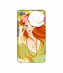 Amazon Brand - Solimo Designer Lady with Hat 3D Printed Hard Back Case Mobile Cover for Micromax Canvas Fire 4 A107