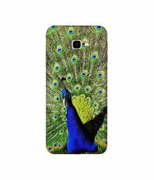 Amazon Brand - Solimo Designer Peacock 3D Printed Hard Back Case Mobile Cover for Samsung Galaxy J4 Plus