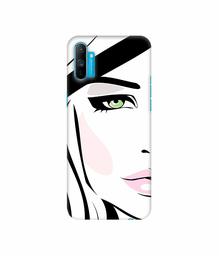 Amazon Brand - Solimo Designer Lady Vector 3D Printed Hard Back Case Mobile Cover for Realme C3