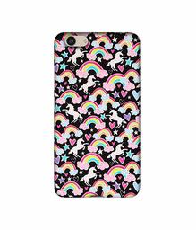 Amazon Brand - Solimo Designer Unicorn Texture 3D Printed Hard Back Case Mobile Cover for Vivo Y53