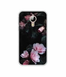 Amazon Brand - Solimo Designer Dark Flowers Photography UV Printed Soft Back Case Mobile Cover for Panasonic Eluga i3 Mega