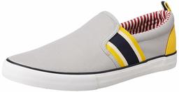 Amazon Brand - House & Shields Men's L.Grey Canvas Sneakers-8 UK (42 EU) (9 US) (AZ-HS-008)