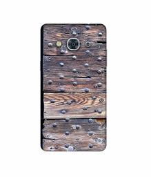 Amazon Brand - Solimo Designer Wooden Blocks Check 3D Printed Hard Back Case Mobile Cover for Samsung Galaxy J3 Pro