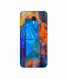 Amazon Brand - Solimo Designer Blue and Orange Brush 3D Printed Hard Back Case Mobile Cover for Meizu M3 Note