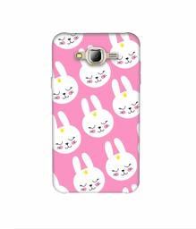 Amazon Brand - Solimo Designer Rabbit Pattern 3D Printed Hard Back Case Mobile Cover for Samsung Galaxy J2 (2016)