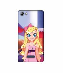 Amazon Brand - Solimo Designer Small Princess Vector 3D Printed Hard Back Case Mobile Cover for Micromax Canvas 5 E481