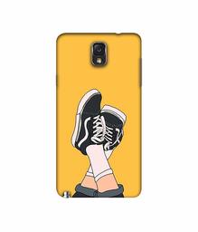 Amazon Brand - Solimo Designer Boy Shoes Pattern 3D Printed Hard Back Case Mobile Cover for Samsung Galaxy Note 3 N9000