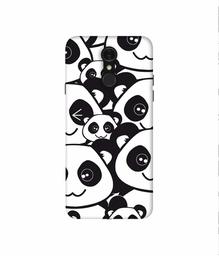 Amazon Brand - Solimo Designer Panda Texture 3D Printed Hard Back Case Mobile Cover for LG Q7