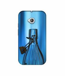 Amazon Brand - Solimo Designer Blue Bottle 3D Printed Hard Back Case Mobile Cover for Motorola Moto E 2nd Generation