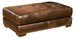 Pinzon Hamden Cocktail Ottoman, Walnut