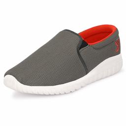 Fusefit Men's Brick Grey/Orange Running Shoes-9 UK (43 EU) (10 US) (FFR-347_9)