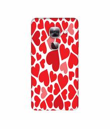 Amazon Brand - Solimo Designer Heart Pattern 3D Printed Hard Back Case Mobile Cover for LeEco Le Max 2