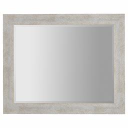 Amazon Brand – Rivet Industrial Framed Bathroom Wall Vanity Mirror - 33.2 x 27.2 x 0.88 Inch, Whitewash