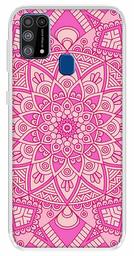 Amazon Brand - Solimo Designer Multicolor Pink Abstract Printed Soft Back Case Mobile Cover for Samsung Galaxy M31