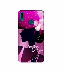 Amazon Brand - Solimo Designer Lady Vectors 3D Printed Hard Back Case Mobile Cover for Huawei Y9 (2019)