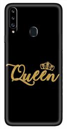 Amazon Brand - Solimo Designer Queen 3D Printed Hard Back Case Mobile Cover for Samsung Galaxy A20s