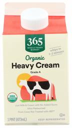 365 by Whole Foods Market, Organic Grade A Cream, Heavy, 16 Fl Oz