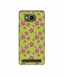 Amazon Brand - Solimo Designer Pink Flower Patterns 3D Printed Hard Back Case Mobile Cover for Lenovo A7700