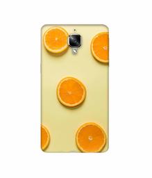 Amazon Brand - Solimo Designer Orange Texture 3D Printed Hard Back Case Mobile Cover for OnePlus 3 / OnePlus 3T