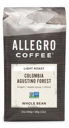 Allegro, Coffee Colombia Augustino Forest Whole Bean, 12 Ounce