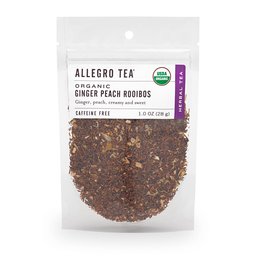 ALLEGRO TEA Organic Ginger Peach Rooibos, 1 OZ