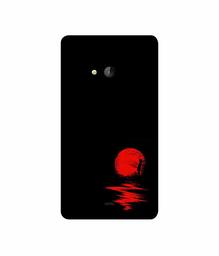 Amazon Brand - Solimo Designer Red Moon 3D Printed Hard Back Case Mobile Cover for Microsoft Lumia 540