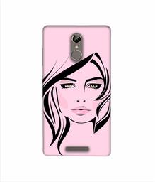 Amazon Brand - Solimo Designer Pink Lady Pattern 3D Printed Hard Back Case Mobile Cover for Gionee S6s