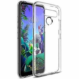 Amazon Brand - Solimo Mobile Cover for LG Q60 (Soft & Flexible Back Case), Transparent