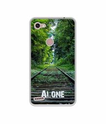 Amazon Brand - Solimo Designer Alone UV Printed Soft Back Case Mobile Cover for Spice F302