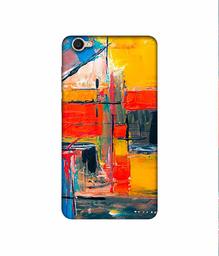 Amazon Brand - Solimo Designer Multicolor Squre Blocks 3D Printed Hard Back Case Mobile Cover for Vivo Y55L