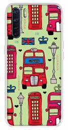 Amazon Brand - Solimo Designer Multicolor Bus Green Pattern Printed Soft Back Case Mobile Cover for Oppo F15