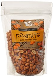 Amazon Brand - Happy Belly Honey Roasted Peanuts,16 ounce