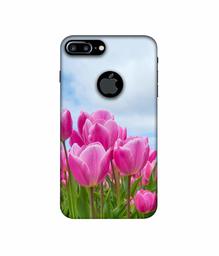 Amazon Brand - Solimo Designer Pink Lily 3D Printed Hard Back Case Mobile Cover for Apple iPhone 7 Plus (Logo Cut)