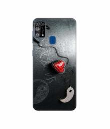 Amazon Brand - Solimo Designer Chinnese Yin and Yang 3D Printed Hard Back Case Mobile Cover for Samsung Galaxy M31