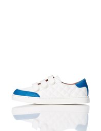 RED WAGON Quilted Triple Strap Velcro, Boys’ Low-Top Sneakers White 12 UK (30.5 EU)