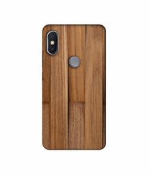 Amazon Brand - Solimo Designer Wooden Art UV Printed Soft Back Case Mobile Cover for Mi Redmi Y2