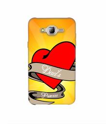 Amazon Brand - Solimo Designer Dad's Princess 3D Printed Hard Back Case Mobile Cover for Samsung Galaxy J2 (2016)