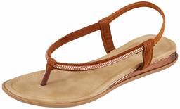 Flavia Women's Tan Fashion Sandals-7 UK (39 EU) (8 US) (FL/232/TAN)